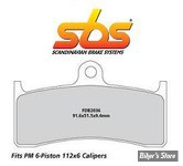 Plaquettes pour Etriers Performance Machine - PM 112x6B et 112x6RSB - SBS