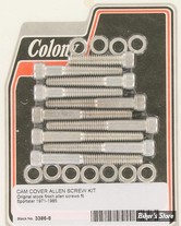 ECLATE I - PIECE N° 26 - VISSERIE DE CARTER DE DISTRIBUTION - SPORTSTER 71/85 - OEM 3479 / 3480 / 3482 - COLONY - ALLEN / CADMIUM - 3386-8