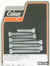 ECLATE I - PIECE N° 26 - VISSERIE DE CARTER DE DISTRIBUTION - SPORTSTER 71/80 - OEM 911 / 912 / 914 - COLONY - PHILLIPS / CHROME - 2061-8 