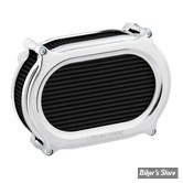 FILTRE A AIR - A.NESS - MILWAUKEE EIGHT 2023UP -  Stage II Oval Upgrade air cleaner kit - FINITION : CHROME - 600-207