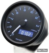 -  VELONA Ø 60MM - COMPTE TOURS VELONA / DAYTONA - VELONA 60  ELECTRICAL TACHOMETER 15,000 RPM, BLUE LED, BLACK - 15000 TR/M - NOIR - 87527