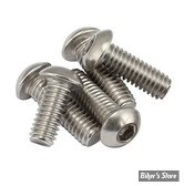 VIS TETE BOMBEE 1/4"-20 X 16MM / 5/8" - ALLEN - OEM 943 - INOX / POLI - LES 5 PIECES