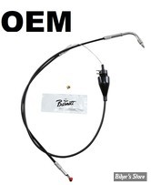 CABLE DE RETOUR - TOURING / CRUISE CONTROL - TOURING 2007 - LONGUEUR :100CM / 39.5" (ORIGINE) - OEM 56358-02 / 56782-05 - NOIR - BARNETT - 101-30-41035