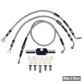 - DURITE DE FREIN AVANT - TOURING FLHRS 04/07 / FLTR 97/07 - LONGUEUR : +000 " (CM / " ) - 43374-04 / B - GOODRIDGE - INOX - HD0070-3FC-CL