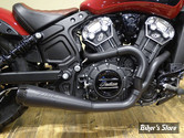 - ECHAPPEMENT -  TWO BROTHERS RACING - INDIAN SCOUT 15UP - COMP-S 2-EN-1 - INOX / FINITION : NOIR / EMBOUT - CARBONE - 005-4610199-B
