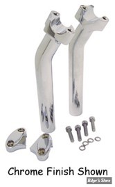 RISERS MID USA - HAUTEUR : 240MM - RISERS - MID USA - 9"1/2 V-FACTOR PULLBACK RISER KIT - NOIR