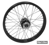 21 X 2.15 - ROUE AVANT 40 RAYONS - FL 73/84 - 21 X 2.15 - MID USA - NOIR AVEC RAYONS CHROMES