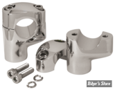 RISERS Ø 32MM / 1"1/4 - HAUTEUR 57MM - 1 1/4" OFFSET RISER SET - MID USA - CHROME