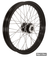 21 X 2.15 - ROUE AVANT 40 RAYONS - FXST / FXDWG 84/99 - 21 X 2.15 - MID USA - NOIR  AVEC RAYONS CHROMES - TUBELESS