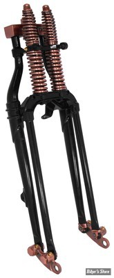 FOURCHE SPRINGER HARDBODY / MID USA - ANTIQUE STYLE SPRINGER - LONGUEUR : 18" - NOIR / CUIVRE