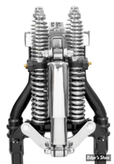 FOURCHE SPRINGER HARDBODY / MID USA - ANTIQUE STYLE SPRINGER : KIT AMORTISSEUR CENTRAL - SLIM STYLE RIDE CONTROL KIT - CHROME
