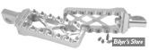 - REPOSES PIEDS -  V-FACTOR MX STYLE FOOT PEGS - MID USA - SILVER