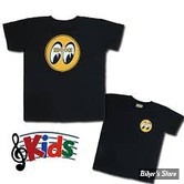 TEE-SHIRT - MOON - MOON LOGO KIDS - COULEUR : NOIR