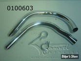 ECLATE WL - PIECE N° 13 - ECHAPPEMENT - DRAG PIPES - 45 CUI/750CC 1937/1973 - CHROME - 0100603