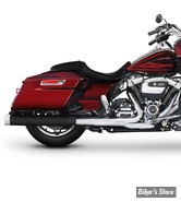 SILENCIEUX - RINEHART RACING - TOURING 17UP - MUFFLER SLIP-ON 4" - NOIR / EMBOUT : CHROME STANDARD - 500-0107C