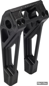 RISERS EQUIPÉS POUR COMPTEUR - POUR GUIDON Ø 25.40 MM - KODLIN - RISERS / SUPPORT DE COMPTEUR - FRED KODLIN - SOFTAIL M8 18UP - FASTBACK - HAUTEUR : 20CM / 8" - NOIR - K55122