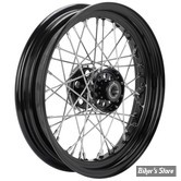 16 x 3.00 - ROUE ARRIÈRE ET AVANT 40 RAYONS - REPLICA - 36/62 - OEM 00000-00 - KH Type Star Hub Wheel Black - MOYEU : NOIR / VOILE : NOIR / RAYONS : ZICAD