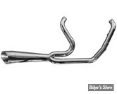 - ECHAPPEMENT - TWO BROTHERS RACING - SOFTAIL M8 FXBB / FXLR / FXFB / FLDE / FLSL - SHORTY TURN OUT 2 EN 1 - INOX POLI - 005-5120199-P- 753207