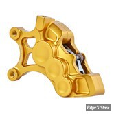 ETRIER AVANT ARLEN NESS - 6 PISTON DIFFERENTIAL BORE CALIPER - DISQUE DE 14" - GOLD - COTE GAUCHE - 02-201