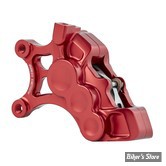 ETRIER AVANT ARLEN NESS - 6 PISTON DIFFERENTIAL BORE CALIPER - DISQUE DE 14" - ROUGE - COTE GAUCHE - 02-202