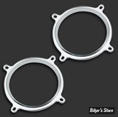- GRILLES DE HAUT PARLEUR AVANT - TOURING 96/13 - PERFORMANCE MACHINE - BEZEL - CHROME