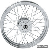 19 X 2.50 - ROUE AVANT 40 RAYONS - SPORTSTER / FX / FXR / DYNA 84/99 - 19 X 2.50 - OEM 43312-84 - CHROMÉE AVEC RAYONS CHROMES