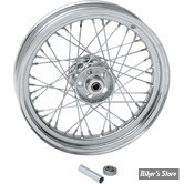 16 X 3.00 - ROUE ARRIÈRE ET AVANT 40 RAYONS - AV/AR FL 67/72 / AR FX 71/72 - OEM 40982-67 - CHROMÉE AVEC RAYONS CHROMÉS.