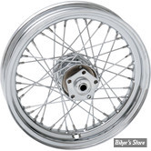 16 X 3.00 - ROUE ARRIÈRE 40 RAYONS - SPORTSTER 79/81 - 16 X 3.00 - CHROMÉE AVEC RAYONS CHROMÉS.