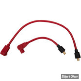 FILS DE BOUGIES - TAYLOR / SUMAX - SOFTAIL 84/99 / FL, FX 65/86 / DYNA 91/98 / SPORTSTER 71/85 - 409 Pro-Race spark plug wire set - ROUGE - 49231