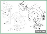  ECLATE O - PIECE N° 00 - ECLATE DES PIECES DE GARDE BOUE ARRIERE - TOURING 1991/2008