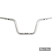 GUIDON 32mm SUR RISERS 32MM - HAUTEUR : 25.40 CM / 10" -  DRAG SPECIALTIES - TOURING - FLTRX 23UP - CHROME - 0601-6554