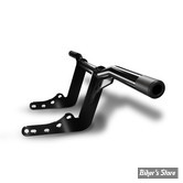 CRASH BAR - AVANT - SOFTAIL MILWAUKEE EIGHT - HeinzBikes PERFORMANCE Crashbar - EMBOUTS : NOIR / NOIR - HB-PCB-M8-B
