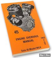 MANUEL D'ENTRETIEN / SERVICE MANUAL - 1929/1952 - WL  - OEM 00000-00 - Engine Overhaul Manual - V-TWIN