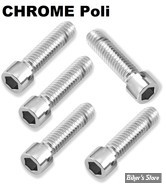 VIS TETE ALLEN / BTR - 3/8-16 X 12.70MM / 1/2" - GARDNER WESCOTT - CHROME POLI - LE PAQUET 5 PIECES