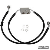 - DURITE DE FREIN AVANT - SPORTSTER 1200c 14UP ABS - LONGUEUR :+10 (79.5CM / 31 1/4") - 1 DISQUE - OEM 41800145 - NOIR - 614745-10BLK