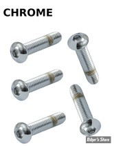 VIS TETE BOMBEE 1/2"-13 X 19MM / 3/4"- GARDNER WESCOTT - ALLEN - CHROME - LE PAQUET DE 5 PIECES