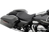  - SELLE SOLO - DRAG SPECIALTIES - LOW-PROFIL - Fixation EZ-ON - TOURING 08UP - DOUBLE DIAMOND / COUTURES : ARGENT - SOLAR REFLECTIVE - 0801-1153