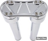 RISERS - ACCUTRONIX - POUR GUIDON DE 1"1/8 / 28.60mm - Bandit Risers - HAUTEUR : 30.50 CM / 12" - CHROME - HR2212-C