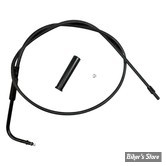 CABLE DE TIRAGE POUR BIGTWIN & SPORTSTER 96UP - LONGUEUR : 90.40CM - OEM 56343-96 - MOTION PRO - 35.6"- NOIR BLACKOUT - 06-2268