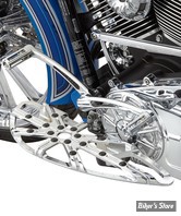 - ECLATE Y - PIECE N° 01 - KIT PLATEFORMES CONDUCTEUR - SOFTAIL 86UP / FLT 84UP - ARLEN NESS - 10-Gauge Floorboard - CHROME - 06-860