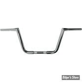 GUIDON LA CHOPPERS - PEAKS HANDLEBAR - 1 1/4 - HAUTEUR : 10 / 25.50cm - CHROME - LA-7360-10