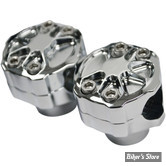 32MM - LA CHOPPERS - FUSION HANDLEBAR RISERS - 1 1/4"- CHROME