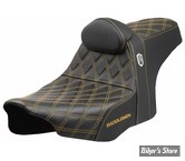 - SELLE DRAG SPECIALTIES - Pro Series SDC - TOURING 2023UP - FINITION : NOIR - COUTURES : OR - ANTIDERAPANTE - SC82307DB7