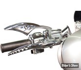 ECLATE L - PIECE N° 06 / 08 - KIT LEVIERS TOURING 08/13 - EMBRAYAGE PAR CABLE - OEM 38843-08 - PAUL YAFFE'S BAGGER NATION - RACING HAND LEVERS - CHROME