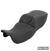 SELLE SADDLEMEN - ROADSOFA™ - LATTICE STITCH - FLTRT 23/25 / FLRT 15/25 - EXTENDED REACH - FINITION : NOIR / COUTURES NOIRES - 815-07-184