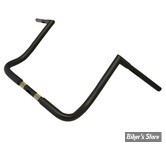 - GUIDON APEHANGER - GUIDON LA CHOPPERS - TWIN PEAKS BAGGER - 1" 1/4 - HAUTEUR : 35.50 CM / 14" - NOIR MAT - LA-7361-14M