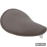 SELLE SOLO UNIVERSELLE - LARGEUR 254MM - DRAG SPECIALTIES - SMALL LOW PROFIL - MEDIUM BROWN LEATHER