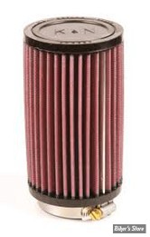 FILTRE A AIR - DIAMÈTRE D'ENTRÉE : Ø 62MM / L : 152MM - K&N - RU-0820