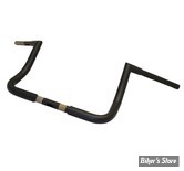 - GUIDON APEHANGER - GUIDON LA CHOPPERS - TWIN PEAKS BAGGER - 1" 1/4 - HAUTEUR : 25.50 CM / 10" - NOIR MAT - LA-7361-10M