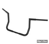 GUIDON 32mm SUR RISERS 25.40MM - HAUTEUR : 30.50 CM / 12" - MAGNUM - CRUSADER SQUARE TOP HANDLEBAR - 32MM / 1 1/4" - NOIR BRILLANT - 4HB-0812
